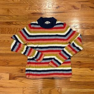 Madewell Colorful Striped Crewneck Sweater